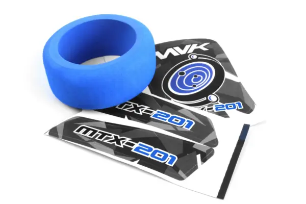 Maverick RC MTX-201 Transmitter Wheel Foam & Decals (Blue)