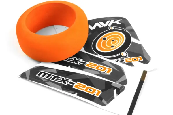 Maverick RC MTX-201 Transmitter Wheel Foam & Decals (Orange)