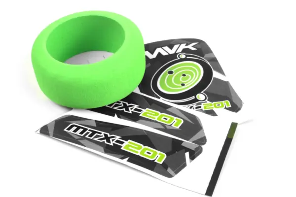 Maverick RC MTX-201 Transmitter Wheel Foam & Decals (Green)