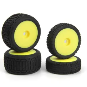Maverick RC Sidebar Buggy Wheel/Tyre Set (Yellow/Front/Rear)