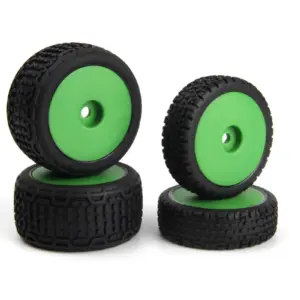 Maverick RC Sidebar Buggy Wheel/Tyre Set (Green/Front/Rear)