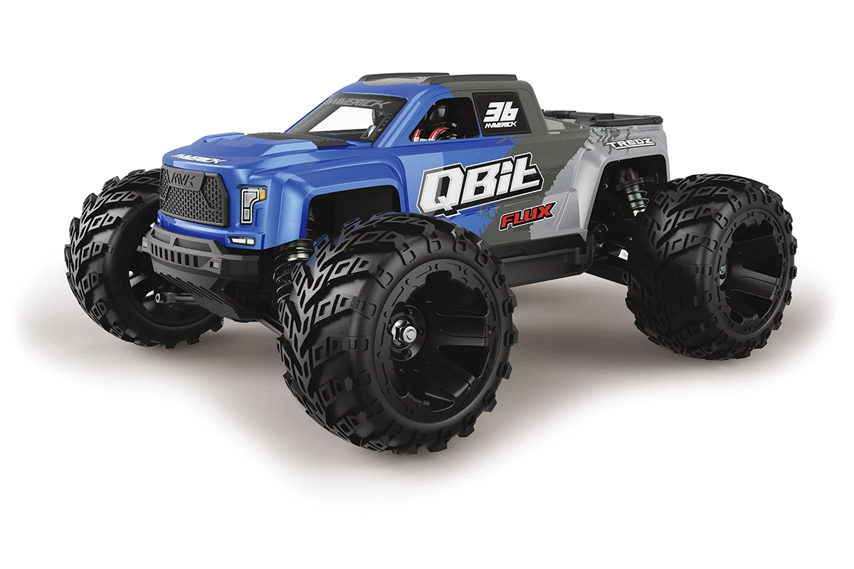 Maverick RC Qbit MT Flux 1/16th Monster Truck - Blue – view 3