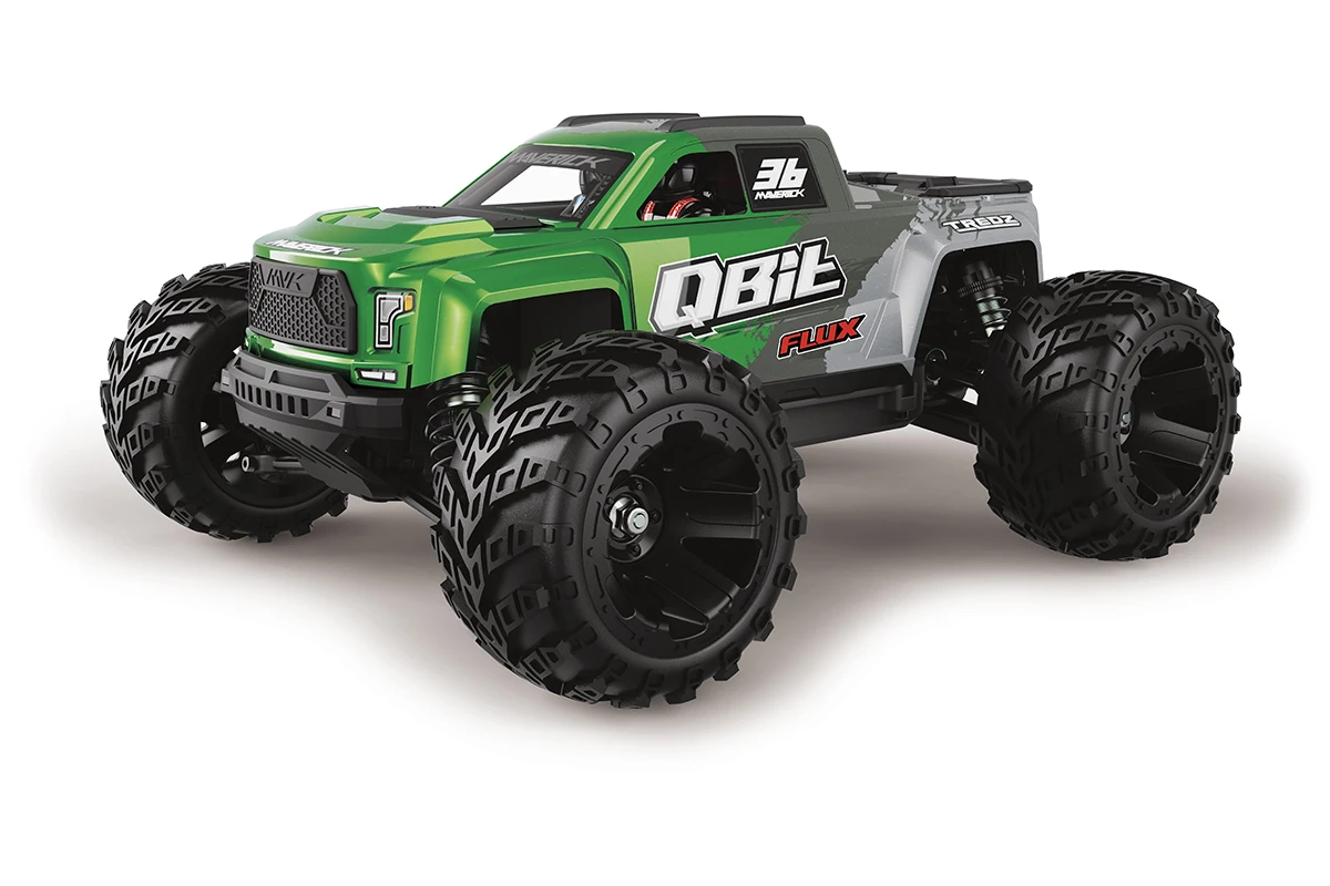Maverick RC Qbit MT Flux 1/16th Monster Truck - Green – view 3