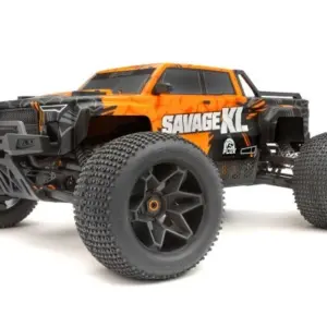 HPI Racing GTXL-6 Kingcab Painted Truck Body (Black/Orange)