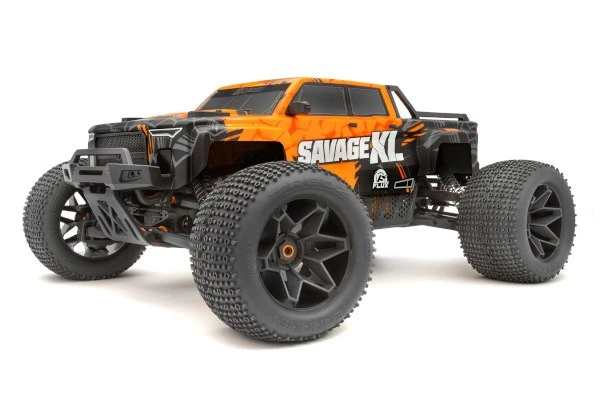HPI Racing GTXL-6 Kingcab Painted Truck Body (Black/Orange)