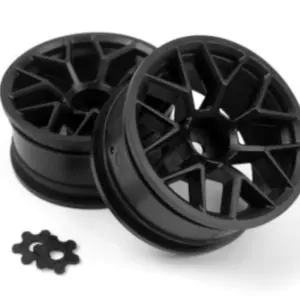HPI Racing RTR WHEEL 26MM BLACK (6MM OFFSET/2PCS)