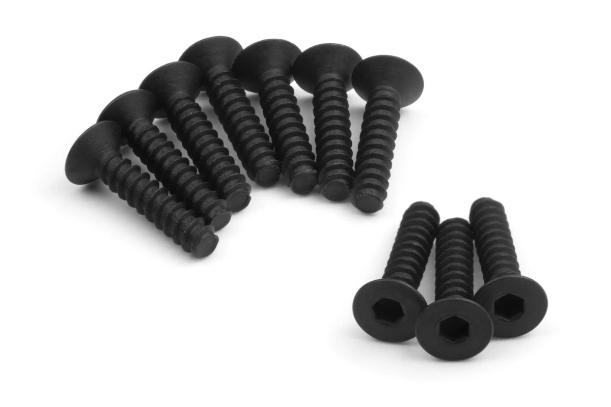 HPI Racing TP. FLAT HEAD SCREW M3x14mm (HEX SOCKET/10pcs) – view 2