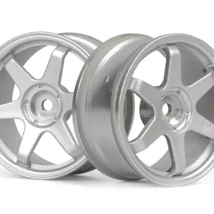HPI Racing TE37 Wheel 26mm Matte Chrome (0mm Offset)