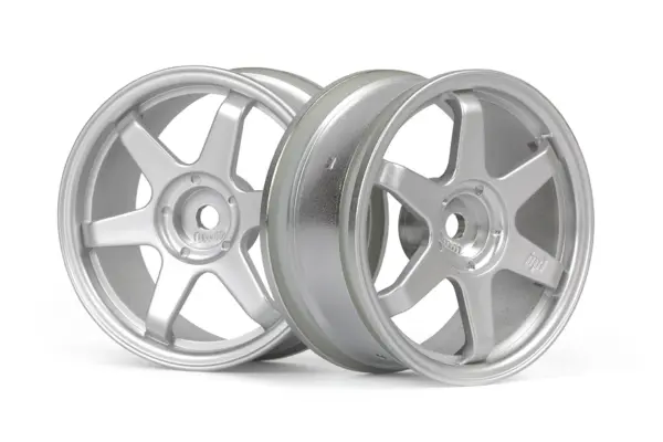 HPI Racing TE37 Wheel 26mm Matte Chrome (0mm Offset)
