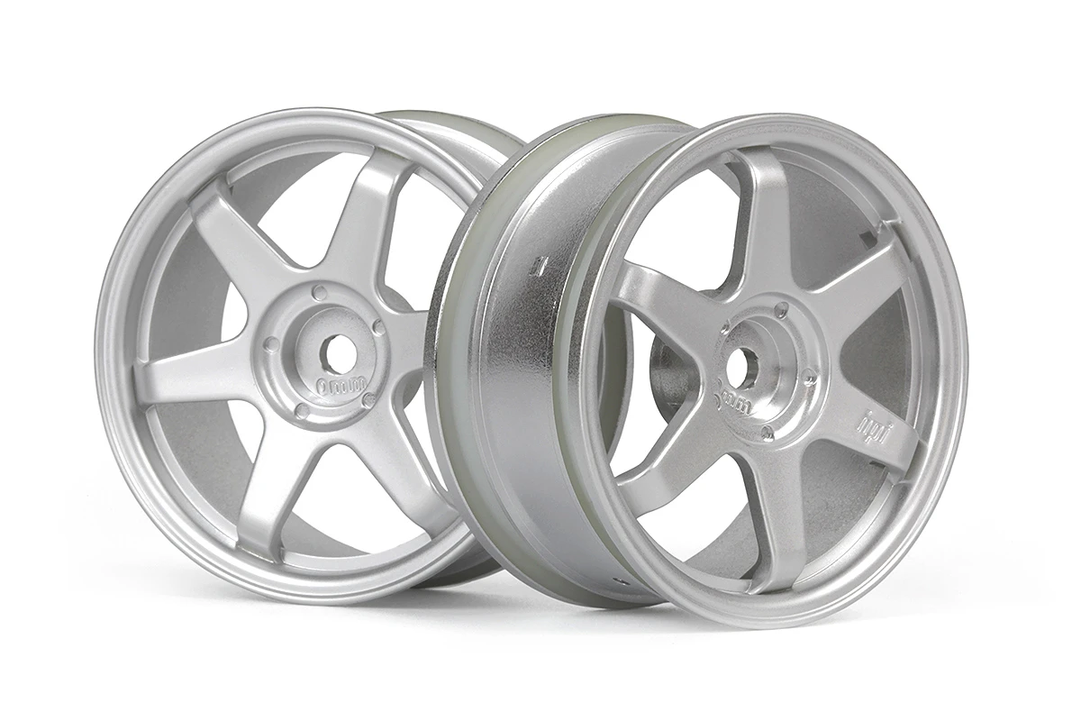 HPI Racing TE37 Wheel 26mm Matte Chrome (0mm Offset) – view 2