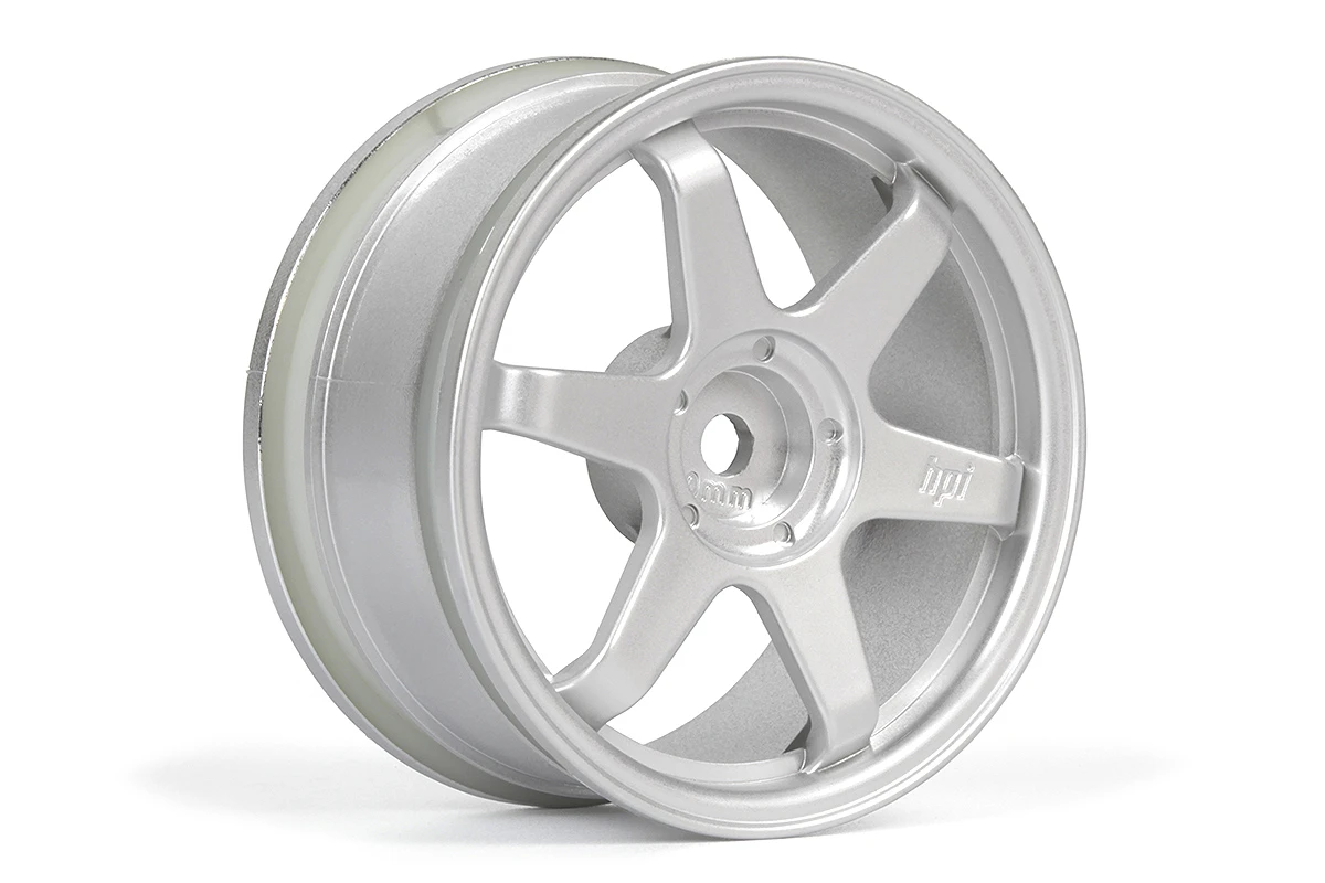 HPI Racing TE37 Wheel 26mm Matte Chrome (0mm Offset) – view 3