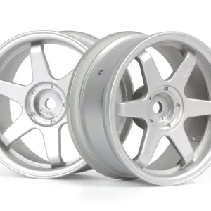 HPI Racing TE37 Wheel 26mm Matte Chrome (3mm Offset)