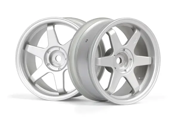 HPI Racing TE37 Wheel 26mm Matte Chrome (3mm Offset)