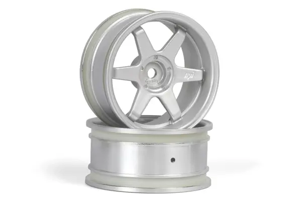 HPI Racing TE37 Wheel 26mm Matte Chrome (6mm Offset)