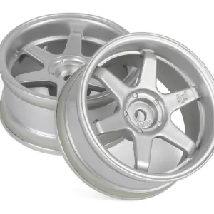 HPI Racing TE37 Wheel 26mm Matte Chrome (6mm Offset)