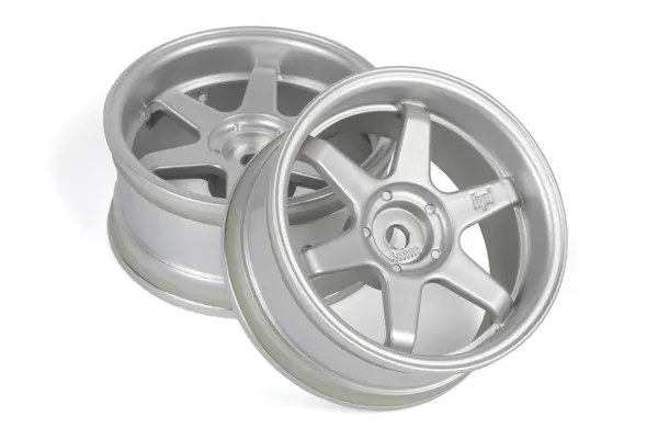 HPI Racing TE37 Wheel 26mm Matte Chrome (6mm Offset)