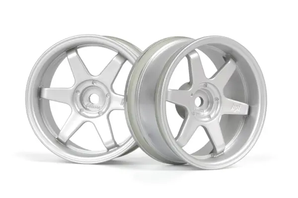 HPI Racing TE37 Wheel 26mm Matte Chrome (6mm Offset)