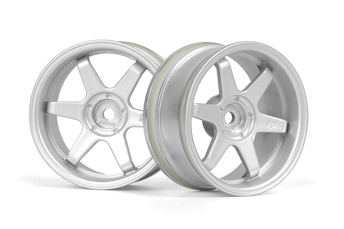 HPI Racing TE37 Wheel 26mm Matte Chrome (6mm Offset) – view 4