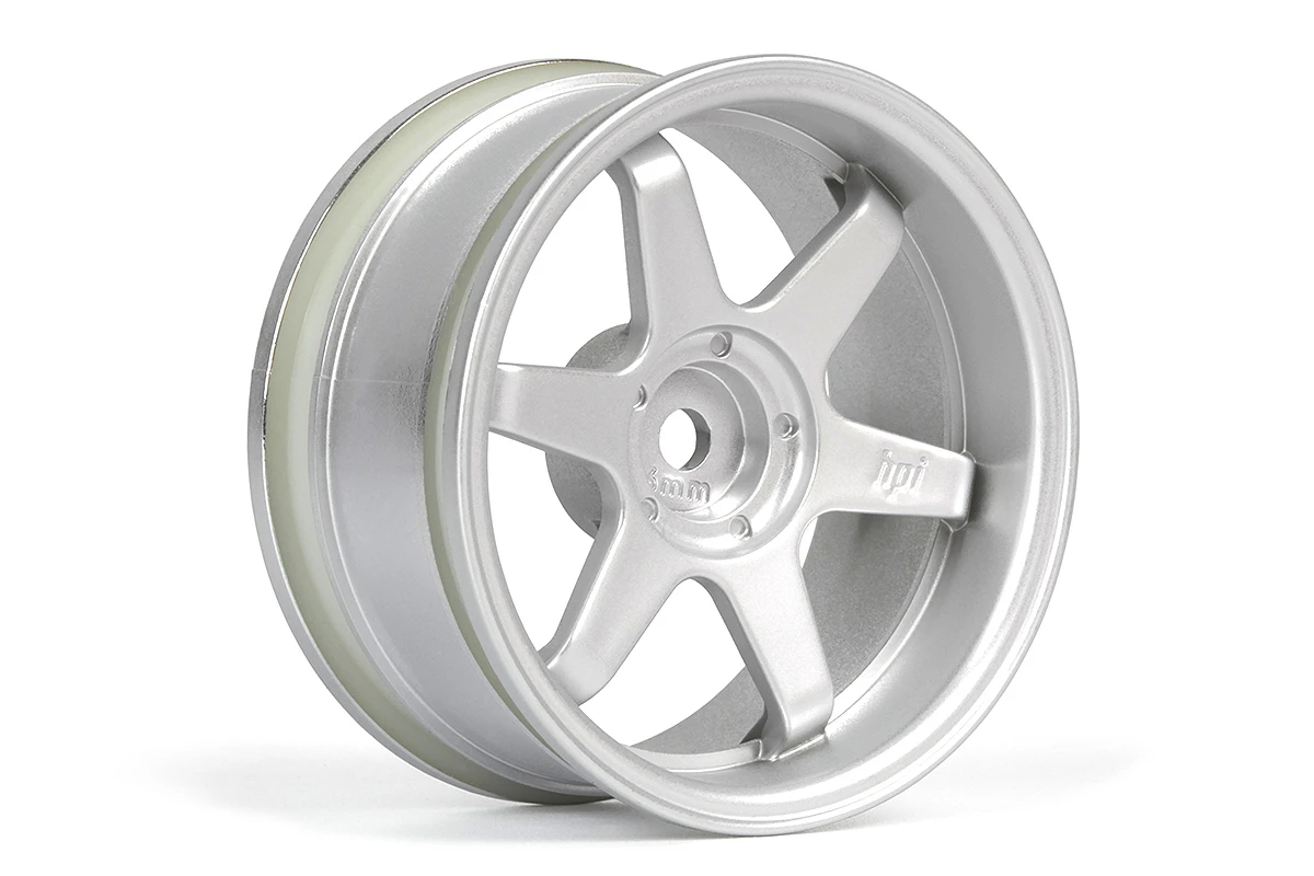 HPI Racing TE37 Wheel 26mm Matte Chrome (6mm Offset) – view 5
