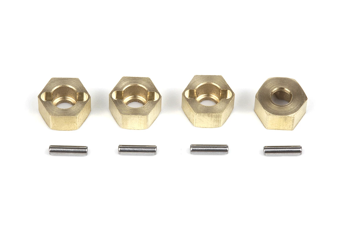 HPI Racing 7mm Hex Hub Set (Brass/4pcs)