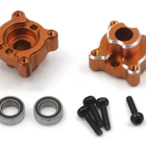 HPI Racing Aluminum Rear Hub Set (Orange/2pcs)