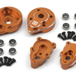 HPI Racing Aluminum Portal Rear Hub Set (Orange/2pcs)