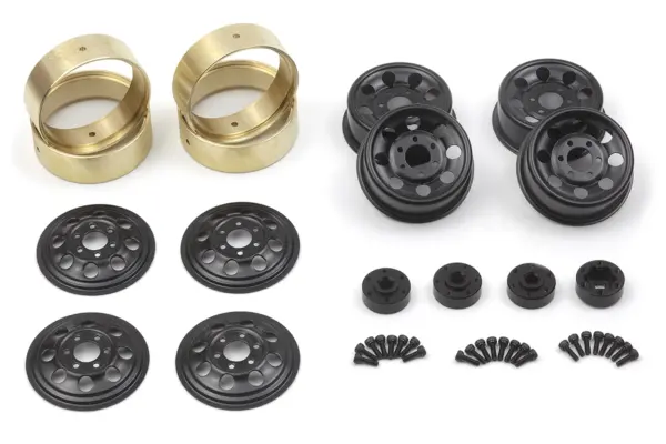 HPI Racing CS-8 Steel Beadlock Wheel 1.2in (Black/4pcs)