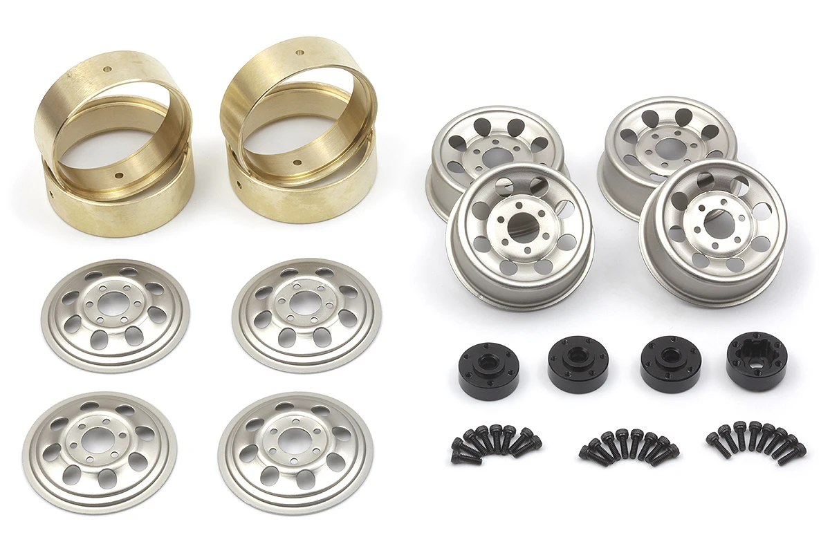 HPI Racing CS-8 Steel Beadlock Wheel 1.2in (Silver/4pcs)