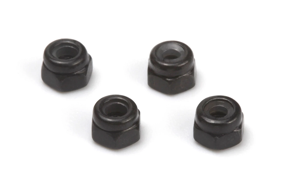 HPI Racing Lock Nut M2 (Black/4pcs)
