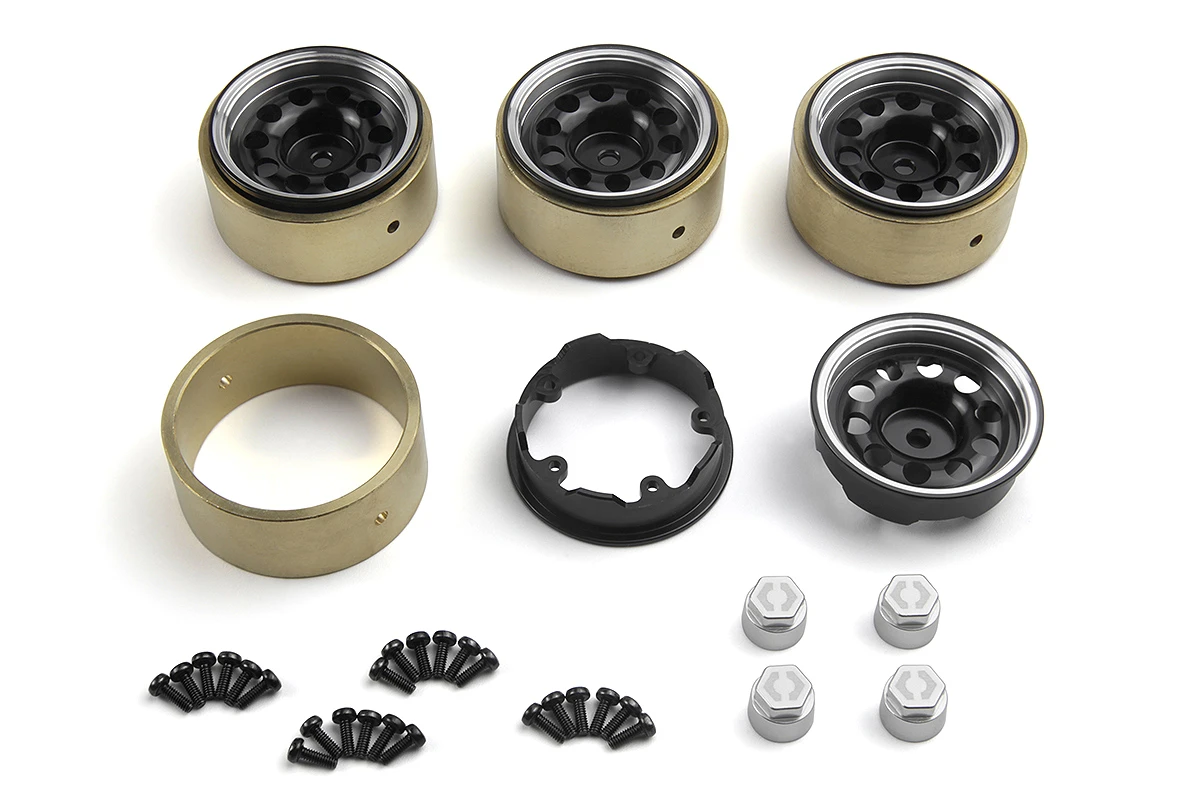 HPI Racing CS-10 Aluminum Wheel 1.2in (Black/4pcs)