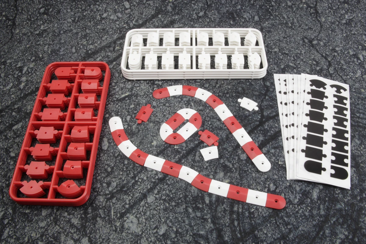 HPI Racing Nano-TTR Curb Set - Red and White