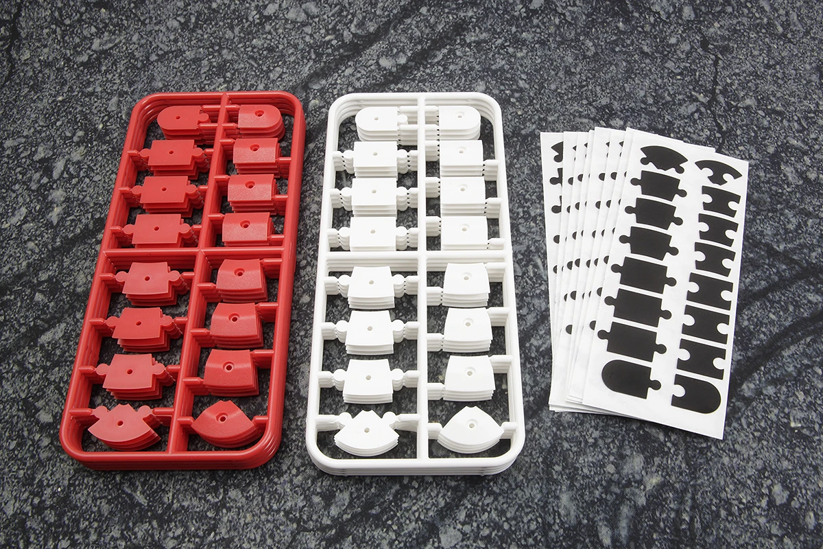 HPI Racing Nano-TTR Curb Set - Red and White – view 2