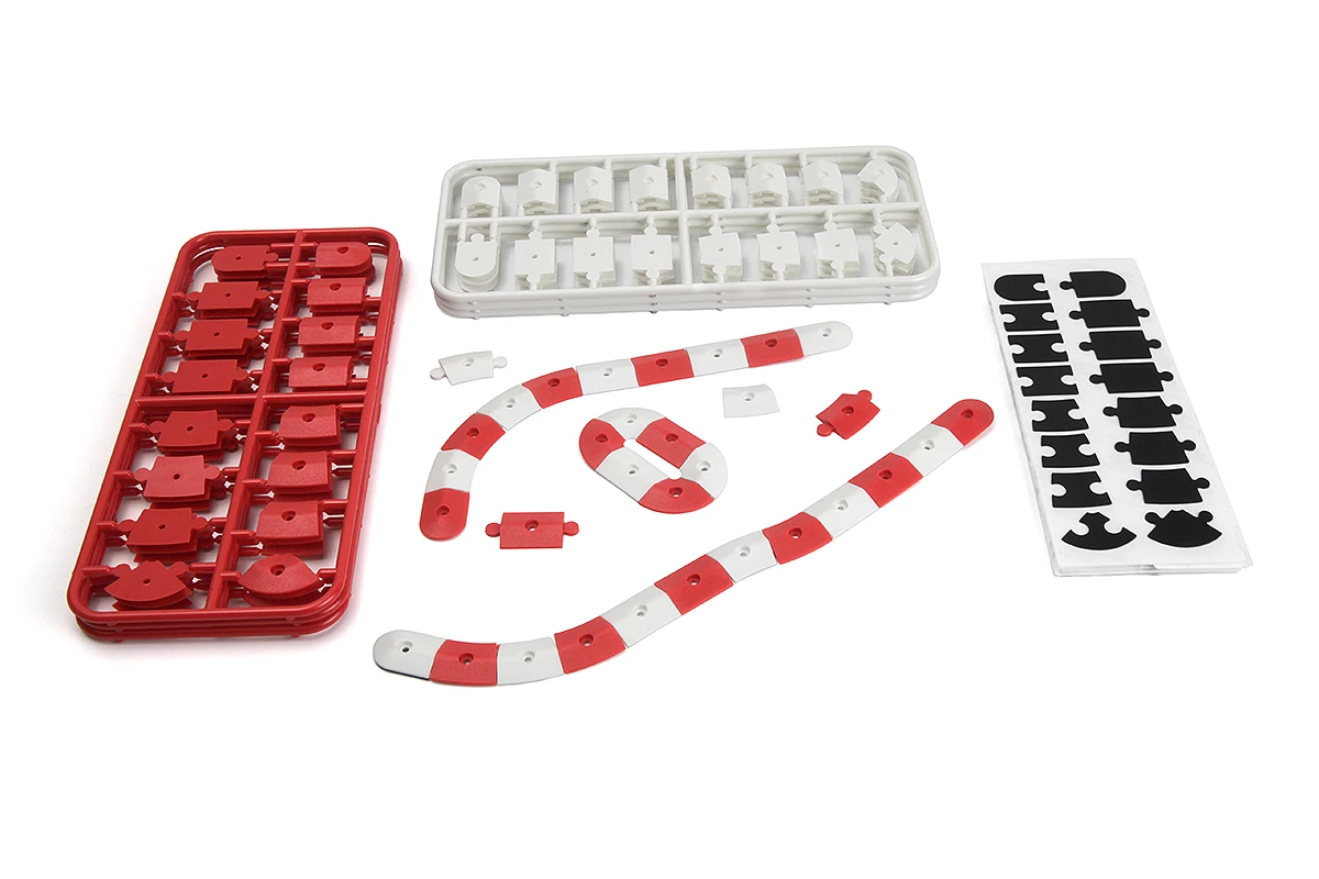 HPI Racing Nano-TTR Curb Set - Red and White – view 4