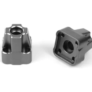 HPI Racing Aluminum Rear Hub Set (Gunmetal/2pcs)