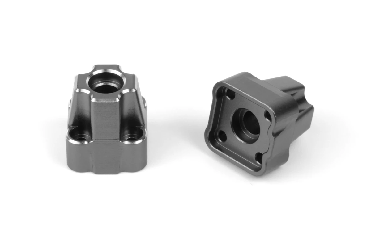 HPI Racing Aluminum Rear Hub Set (Gunmetal/2pcs)