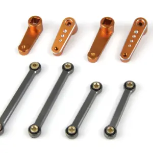 HPI Racing Aluminum Sway Bar Set (Gunmetal/Orange/Front/Rear)