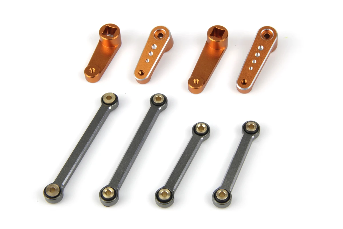 HPI Racing Aluminum Sway Bar Set (Gunmetal/Orange/Front/Rear)
