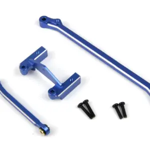 HPI Racing Aluminum Servo Mount & Steering Link (Blue)