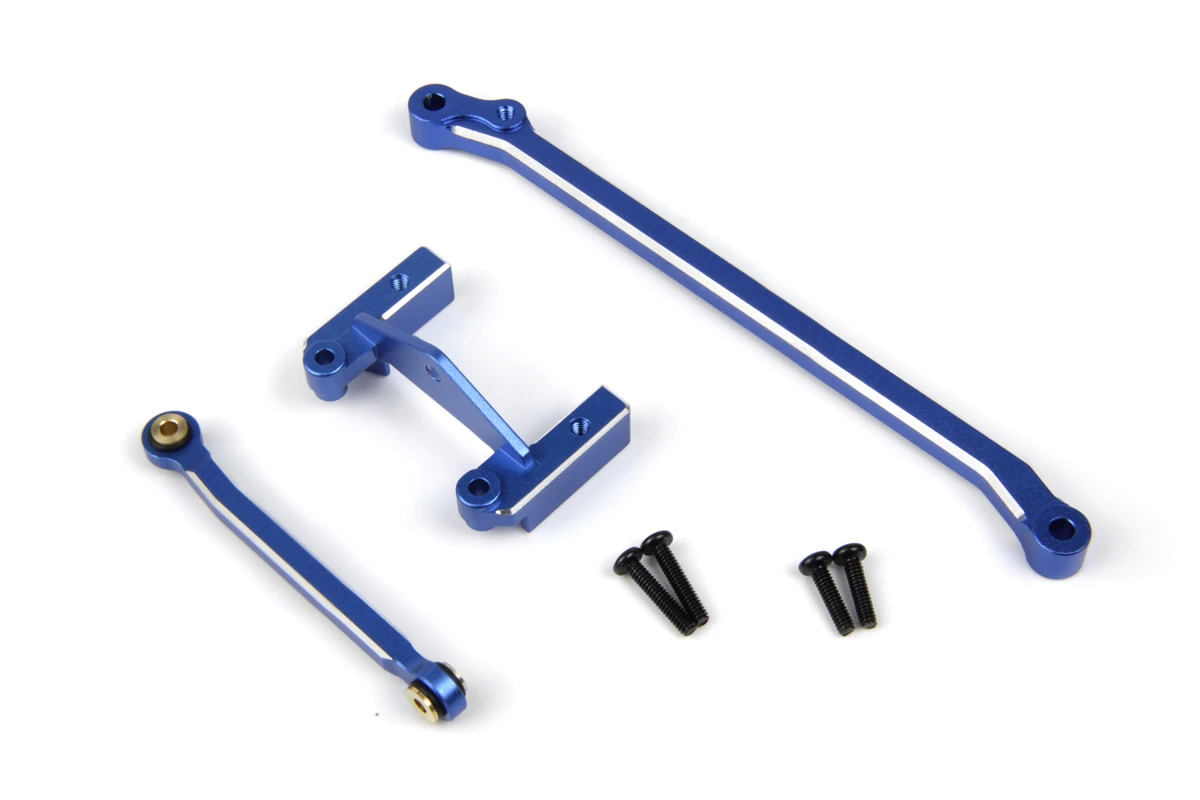 HPI Racing Aluminum Servo Mount & Steering Link (Blue)