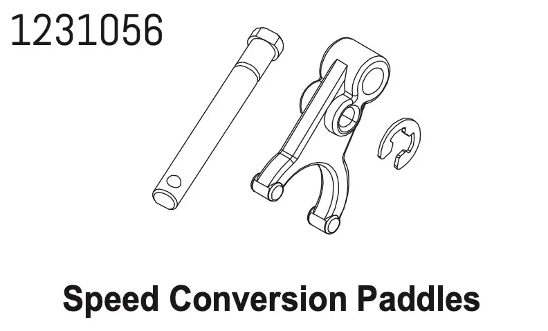 2-Speed Shaft & E-Clip Set CR4.4