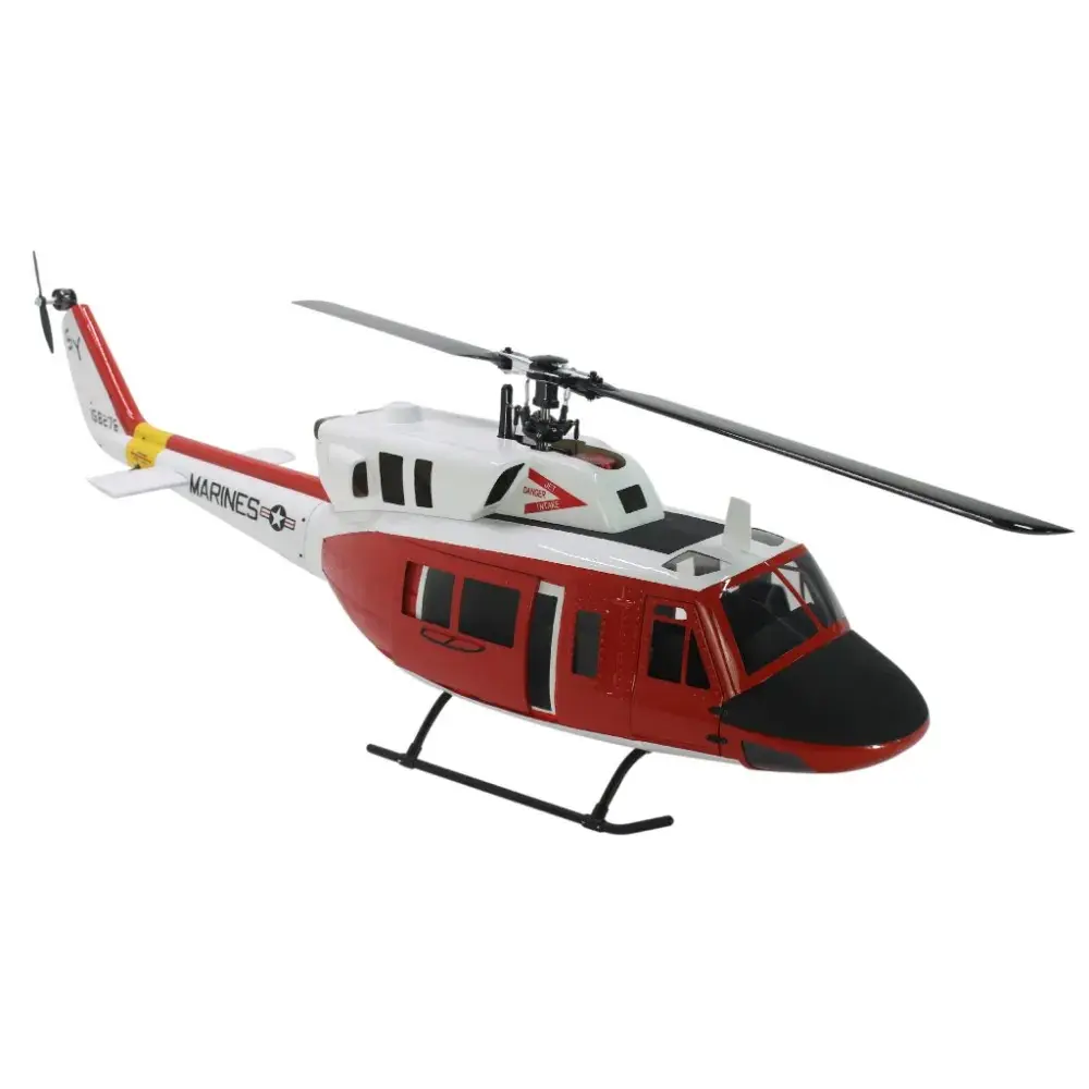 FLISHRC UH-1N Bell 212 Twin Huey (Rescue painting) RTF FL500 V2 500-Class/Size Scale RC Helicopter – view 3
