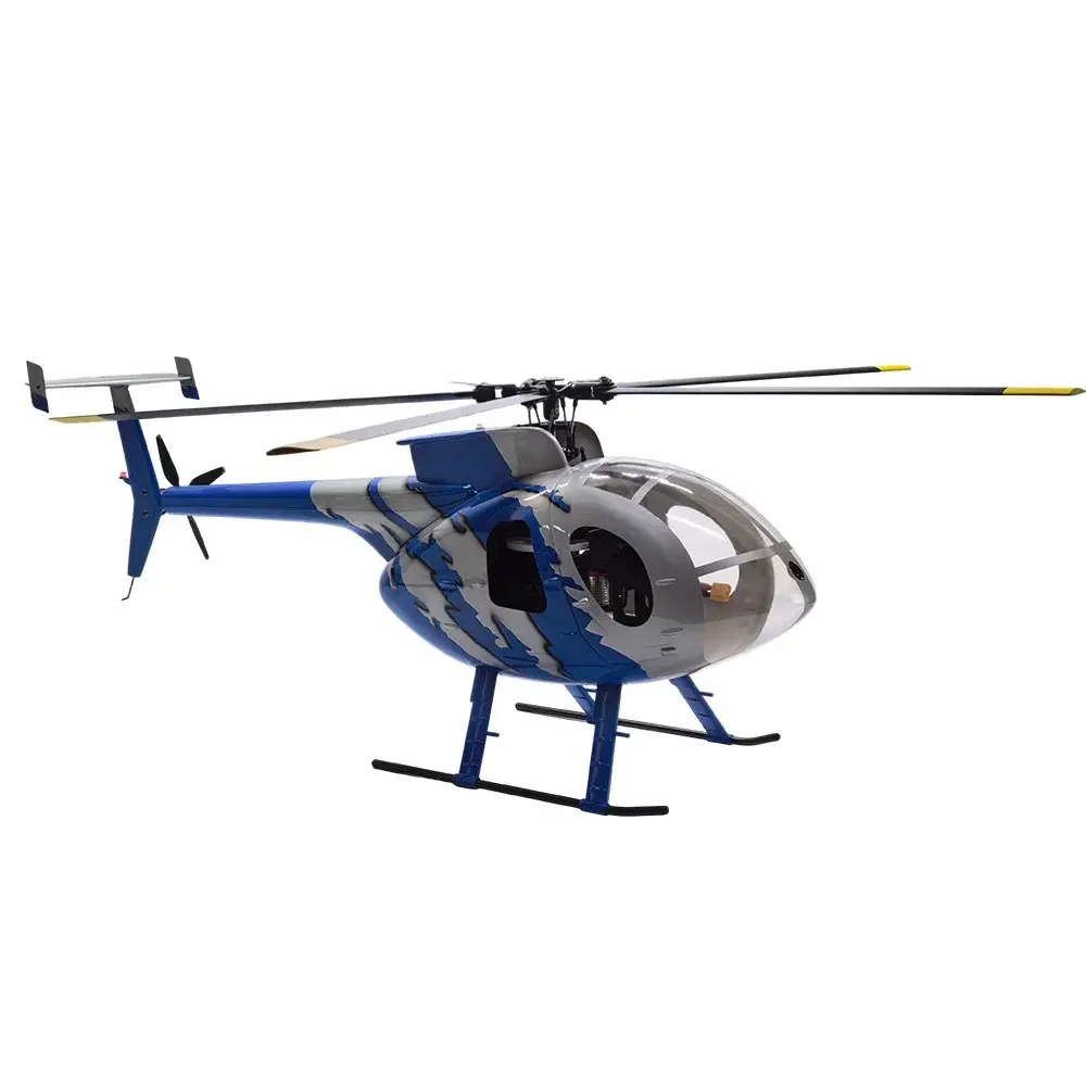 FLISHRC MD500E G-jive (Blue) RTF FL500 V2 500 Class/Size Scale RC Helicopter – view 3