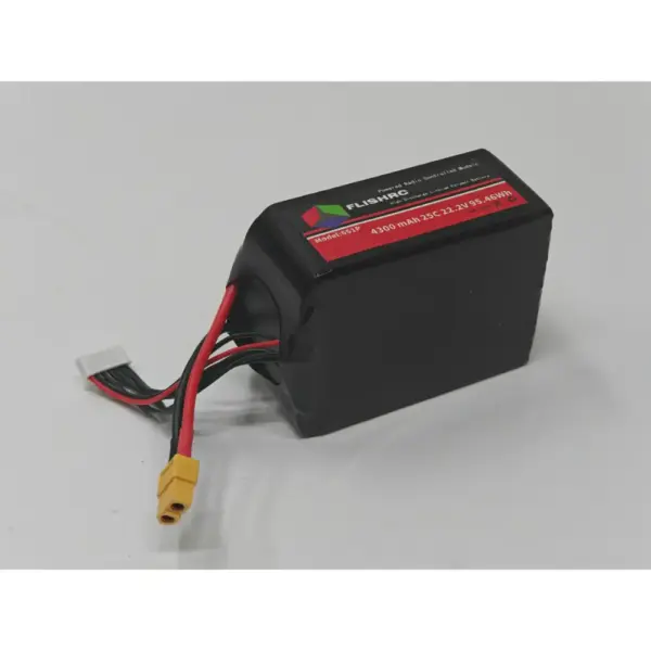 FLISHRC 4300mAh 25C 6S 22.2V LiPo Battery for 500 Size RC Helicopter