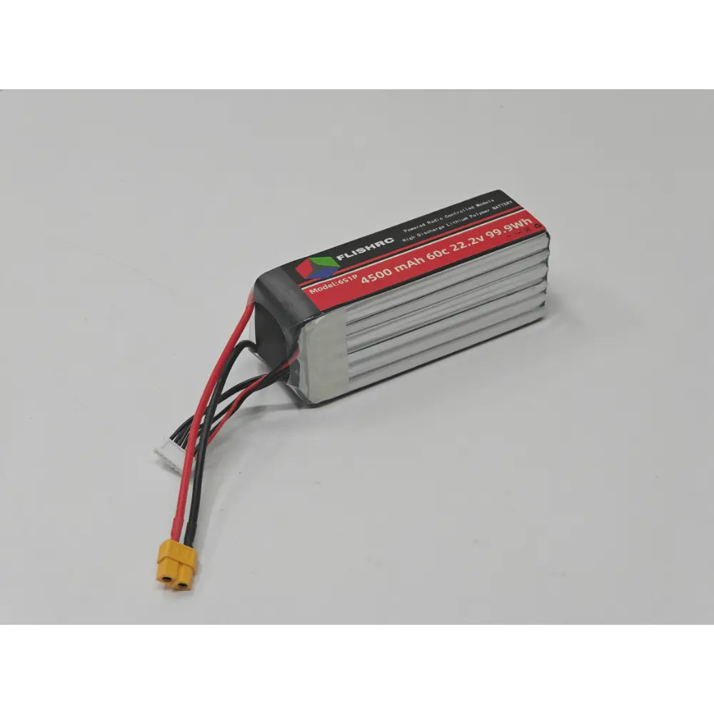 FLISHRC 4500mAh 60C 6S 22.2V LiPo Battery for 500 Size RC Helicopter – view 2