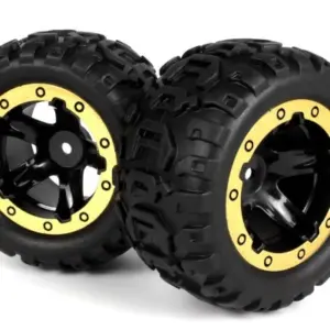 BLACKZON Slyder MT Wheels/Tires Assembled (Black/Gold)