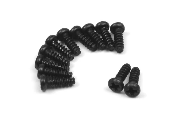 BLACKZON Pan Head Self Tapping Screws 6x8mm (12pcs)