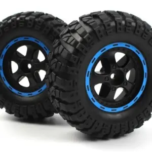 BLACKZON Smyter Desert Wheels/Tires Assembled (Black/Blue/2