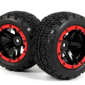 BLACKZON Slyder ST Wheels/Tires Assembled (Black/Red)
