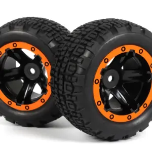 BLACKZON Slyder ST Wheels/Tires Assembled (Black/Orange)