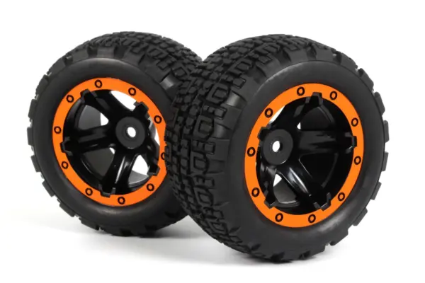 BLACKZON Slyder ST Wheels/Tires Assembled (Black/Orange)